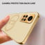 Vaku ® 2In1 Combo Xiaomi Redmi Note 11 Pro Skylar Leather Stitched Gold Electroplated Case with ESD Anti-Static Shatterproof Tempered Glass