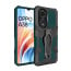 Vaku ® Oppo A38 Vanguard Military Grade Armor Case with Metal Belt Clip Kickstand Back Cover