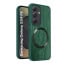 Vaku ® Samsung Galaxy S24 FE Diamond Plume Pattern Magnetic Magsafe Matte Soft-Touch Texture Back Cover