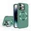 Vaku ® Apple iPhone 14 Pro Rime Frosted Magnetic Magpro Translucent Camera Protector Case with Built-in Stash Stand Back Cover
