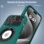 Vaku ® Apple iPhone 15 Pro Max Polarized Magnetic Magpro Camera Lens Protector Logo Hole Back Cover