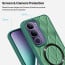 Vaku ® Vivo Y300 5G Diamond Plume Pattern Magnetic Magsafe Matte Soft-Touch Texture Back Cover