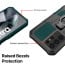 Vaku ® Samsung Galaxy S24 Ultra Vanguard Military Grade Armor Case with Metal Belt Clip Kickstand Back Cover