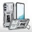 Vaku ® Samsung Galaxy S23 FE Aegis Armor Slide Camera Protection Magnetic Ring Holder Kickstand Back Cover