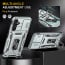 Vaku ® Samsung Galaxy M34 5G Aegis Armor Slide Camera Protection Magnetic Ring Holder Kickstand Back Cover