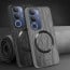 Vaku ® Vivo Y29 5G Diamond Plume Pattern Magnetic Magsafe Matte Soft-Touch Texture Back Cover