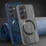 Vaku ® Samsung Galaxy S24 FE Diamond Plume Pattern Magnetic Magsafe Matte Soft-Touch Texture Back Cover