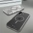 Vaku Luxos ® Apple iPhone 16 Plus Vortex Magpro Gel Cushion Slim Fit Shockproof Certified Mag-Safe Crystal Clear Camera Metal Ring Back Cover