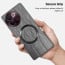 Vaku ® Vivo V30e 5G Diamond Plume Pattern Magnetic Magsafe Matte Soft-Touch Texture Back Cover