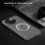 Vaku ® Vivo V30e 5G Astrid Luxury PU Leather Electroplated Magnetic Magsafe Shockproof Bumper Protective Back Cover