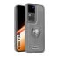 Vaku ® Vivo V30 5G Regal Shield Metal Lion Engraved Leather Protective Back Cover