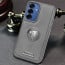 Vaku ® Samsung Galaxy S25 Regal Shield Metal Lion Engraved Leather Protective Back Cover