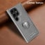 Vaku ® Samsung Galaxy S25 Ultra Regal Shield Metal Lion Engraved Leather Protective Back Cover