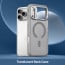 Vaku Luxos ® Apple iPhone 17 Pro Max Thunder Magpro Translucent Scratch Resistant Military-Grade Protection Case With Stand Holder Metal Camera Ring Shockproof Back Cover