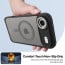 Vaku Luxos ® Apple iPhone 17 Air Avlon Magpro Translucent Scratch Resistant Military-Grade Case With Metal Camera Ring Shockproof Protective Back Cover