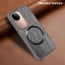 Vaku ® Vivo V40e 5G Diamond Plume Pattern Magnetic Magsafe Matte Soft-Touch Texture Back Cover