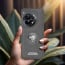 Vaku ® OnePlus 12R Regal Shield Metal Lion Engraved Leather Protective Back Cover