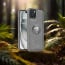 Vaku ® Apple iPhone 15 Regal Shield Metal Lion Engraved Leather Protective Back Cover