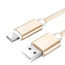 Vaku ® Nylon Braided USB Pack of 3, Type C, Micro USB, Apple Lightning Port Compatible Cables (3 Feet/0.9 Meter)