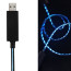 i-Love ® Visible Electricity Flowing LED EL Light Apple Lightning Port USB Sync Charging / Data Cable Black + Green