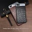 Comma ® Apple iPhone 7 Plus Luxurious Crocodile Leather Metallic Structural Shine Finish Back Cover