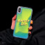 VAKU ® For Apple iPhone X / XS  Neo Glow Waterfall Liquid Sand EVENSHOW Shockproof Back Cover