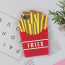 Funny Cases ™ Apple iPhone SE 2020 Cute French Fries Design Ultra-Soft Gel Silicon Case Back Cover Red + Yellow