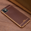 eller sante ® Apple iPhone 11 Leather Stitched Gold Electroplated Soft TPU Back Cover
