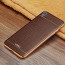 VAKU ® VIVO Y51L European Leather Stitched Gold Electroplated Soft TPU Back Cover