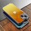Vaku ® 2in1 Combo Apple iPhone 15 Mirage Luxury Light Gradient Shockproof Case with Dust Filter Tempered Glass