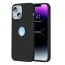 Vaku Luxos ® Apple iPhone 14 Plus Lexza Premium Leather Logocut Shockproof TPU Hybrid Case Back Cover