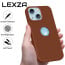 Vaku Luxos ® Apple iPhone 14 Plus Lexza Premium Leather Logocut Shockproof TPU Hybrid Case Back Cover