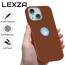 Vaku Luxos ® Apple iPhone 14 Lexza Premium Leather Logocut Shockproof TPU Hybrid Case Back Cover
