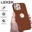 Vaku Luxos ® Apple iPhone 14 Pro Lexza Premium Leather Logocut Shockproof TPU Hybrid Case Back Cover