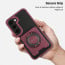Vaku Luxos ® Samsung Galaxy S23 Axion Armor Military Grade Protective Case with Magnetic Ring Holder Kickstand Back Cover