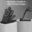 Vaku Luxos ® 23W Nexfold Magnetic Wireless Mag-Safe Charger Dock Station For iPhone 16/16 Plus/16 Pro/16 Pro Max, iPhone 15 14/13/12 Series / Airpods, Apple Watch Series 4 /3 /2 /1