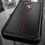 Ferrari ® Apple iPhone 8 Vertical Contrasted Stripe - Material Heritage leather Hard Case back cover