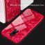 VAKU ® OnePlus 6T Glossy Marble with 9H hardness tempered glass overlay Back Cover