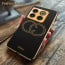 Vaku ® OnePlus 10T 5G Skylar Series Leather Stitched Gold Electroplated Soft TPU Back Cover