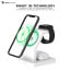 VAKU ® 3IN1 23W Magnetic Wireless Mag-Safe Charger Dock Station | Compatible with iPhone 15/14/ Pro/Pro Max/ Mini Airpods, I Watch Series 4/3/2/1