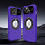 Vaku ® Apple iPhone 15 Plus Polarized Magnetic Magpro Camera Lens Protector Logo Hole Back Cover