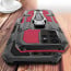 Vaku ® Samsung Galaxy S24 Ultra Vanguard Military Grade Armor Case with Metal Belt Clip Kickstand Back Cover