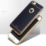 VAKU ® Apple iPhone 5S / SE / 5 Leather Stiched Gold Electroplated Soft TPU Back Cover