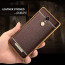 VAKU ® XIAOMI Redmi Note 3 Leather Stitched  Gold Electroplated Soft TPU Back Cover