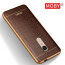VAKU ® XIAOMI Redmi Note 4 European Leather Stitched Gold Electroplated Soft TPU Back Cover