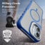 Vaku Luxos ® Apple iPhone 16 Therox Certified Mag-Safe Translucent Cover with Stand Holder Camera Screen Protector Shockproof Protective Back cover