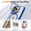 Vaku Luxos ® Therox MagPro Translucent Cover with Stand Holder Camera Screen Protector Shockproof Protective Back cover For iPhone