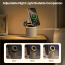 Vaku Luxos ® 4in1 Triostation Bluetooth Speaker 15W Magnetic Mag-safe Wireless Charger for iPhone 17/16/15/14/13/12 Series, iwatch, Airpods Fast Charging Dock Phone Stand with Night Light & Music Sound