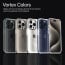 Vaku Luxos ® Apple iPhone 15 / 15 Plus / 15 Pro / 15 Pro Max Vortex Gel Cushion Slim Fit Shockproof Crystal Clear Camera Metal Ring Back Cover