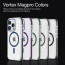 Vaku Luxos ® Apple iPhone 15 Pro Vortex Magpro Gel Cushion Slim Fit Shockproof Crystal Clear Camera Metal Ring Back Cover